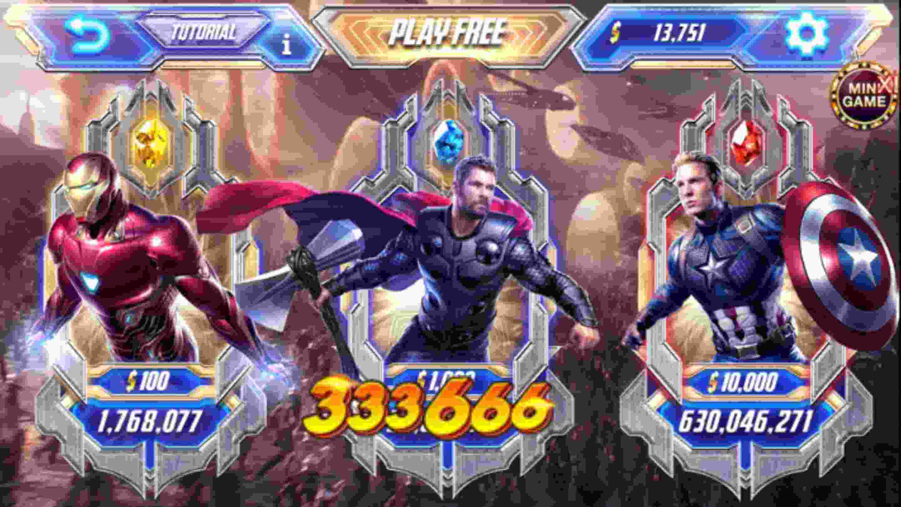 333666 Giới thiệu tựa game nổ hũ Avengers